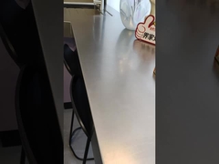 Fadior Balkonopslagkas met werkblad van roestvrij staal