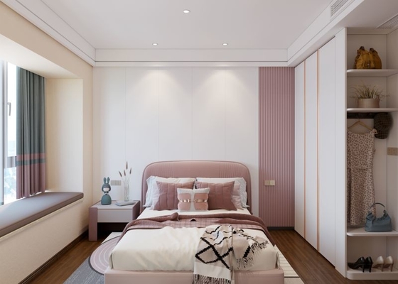 Customization Pastel Children Room Wardrobe With Flexible Storage Solutions