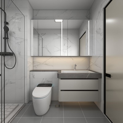 Moderne luxe roestvrij staal ruimtebesparend slim ontwerp naadloze integratie